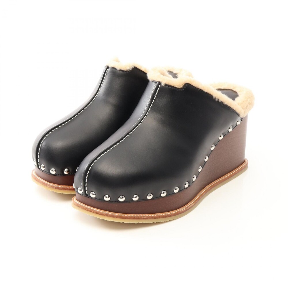 Hermes Earth Wedge Platfor Mule Slip-On #314046H84B
